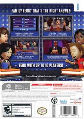 Family Feud 2012 box cover back